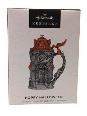 Hallmark Keepsake HOPPY HALLOWEEN Haunted House Beer Stein Ornament 2023